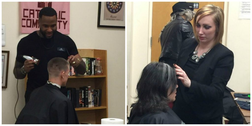 Haircuts for the Homeless in Action