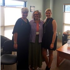 Left to Right: Marti Blattenberger, Future Professional, Niki Thrash, MHA Director of Development and Marketing, and Molly Childs, Team Leader.